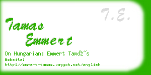 tamas emmert business card